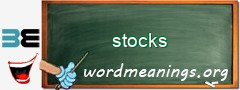 WordMeaning blackboard for stocks